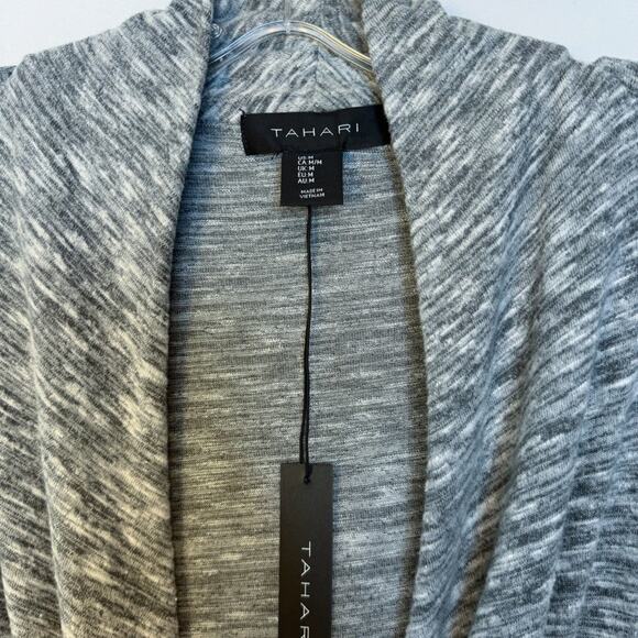 Womens NWT Open Front Faux Wrap Top Size M Career Casual Brunch Versatile Comfy - Picture 2 of 6